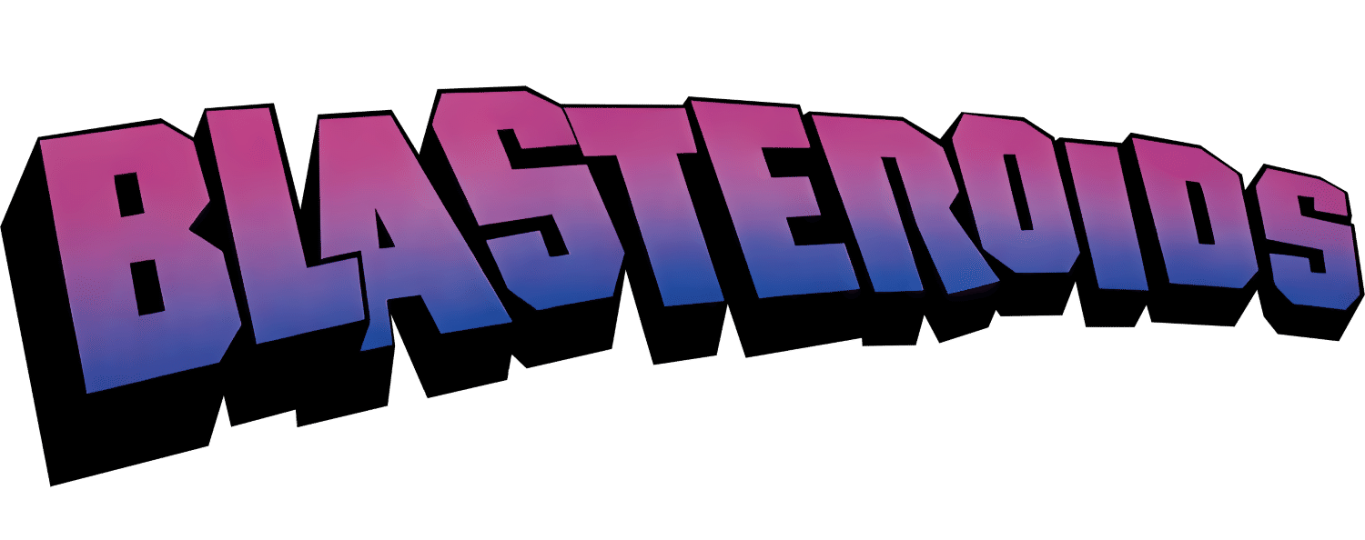 Blasteroids logo for Atari ST