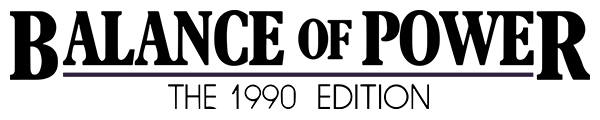 Balance of Power: The 1990 Edition logo for Atari ST