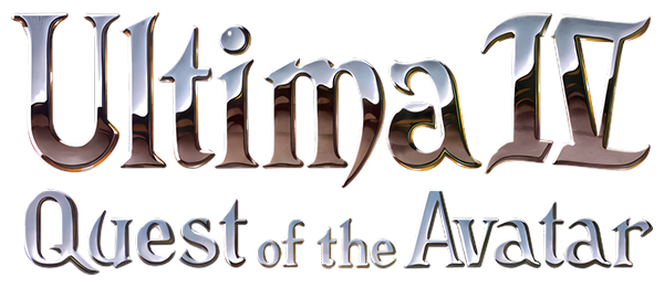Ultima IV: Quest Of The Avatar logo for Atari ST
