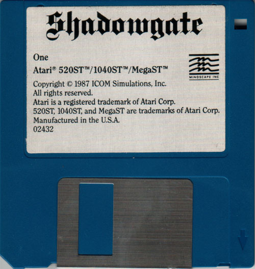 Shadowgate media 2 for Atari ST