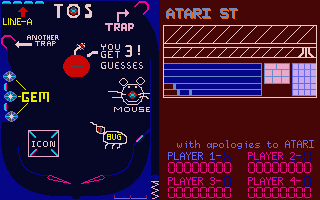 Video Pinball by Atari screenshot 1 for Atari ST