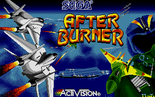 Afterburner title screen for Atari ST