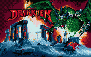 Drakkhen Draconian title screen for Atari ST