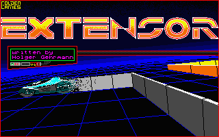 Extensor title screen for Atari ST