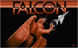 Falcon: The F-16 Fighter Simulation title screen for Atari ST