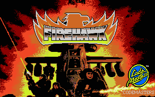 FireHawk title screen for Atari ST