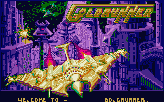 Goldrunner II title screen for Atari ST
