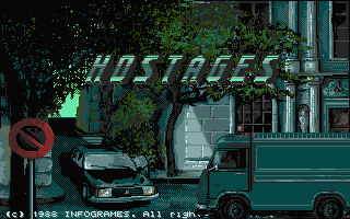 Hostages title screen for Atari ST