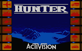 Hunter title screen for Atari ST