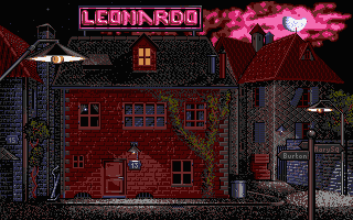 Leonardo title screen for Atari ST