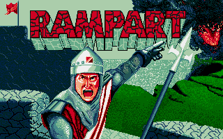 Rampart title screen for Atari ST