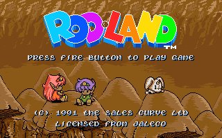 Rodland title screen for Atari ST