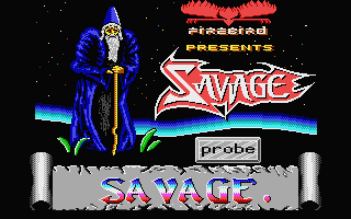 Savage title screen for Atari ST