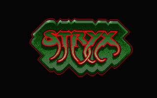 Stryx title screen for Atari ST