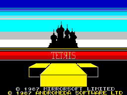 Tetris title screen for Atari ST