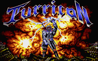 Turrican title screen for Atari ST