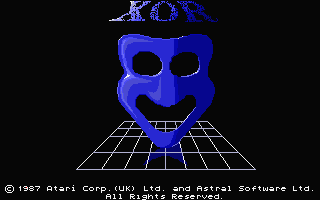 XOR title screen for Atari ST