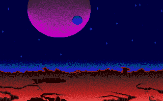 Alien Fires: 2199 AD title screen for Atari ST