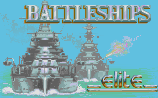 Battleship title screen for Atari ST