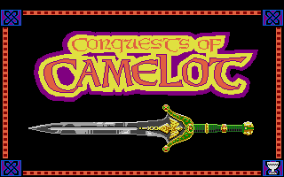 Conquests of Camelot: The Search for the Grail title screen for Atari ST