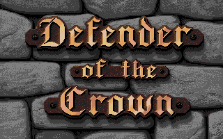 Defender Of The Crown title screen for Atari ST