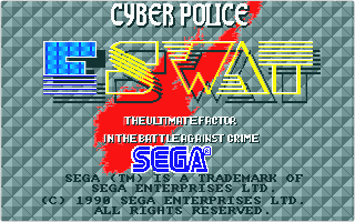 ESWAT title screen for Atari ST