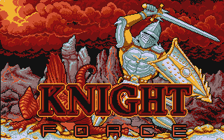 Knight Force title screen for Atari ST