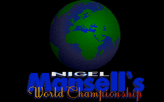 Nigel Mansell’s World Championship title screen for Atari ST