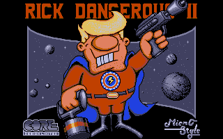 Rick Dangerous 2 title screen for Atari ST