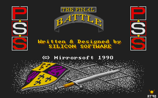 The Final Battle title screen for Atari ST