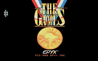 The Games: Winter Edition title screen for Atari ST