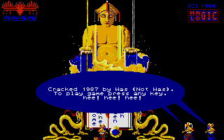 The Golden Path title screen for Atari ST