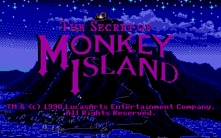 The Secret of Monkey Island title screen for Atari ST