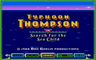 Typhoon Thompson In Search For The Sea Child title screen for Atari ST