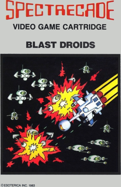 Blast Droids box art for Bally Astrocade