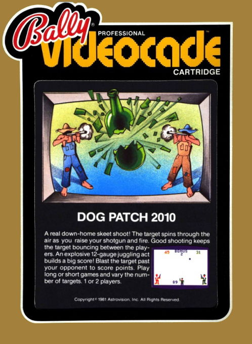 Dog Patch box art for Bally Astrocade
