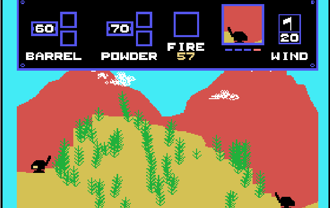 Artillery Duel screenshot 3 for Bally Astrocade