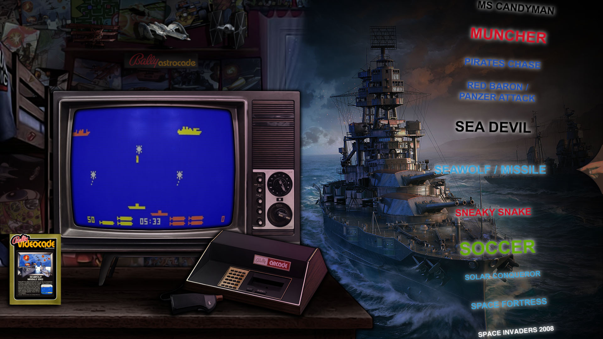 Pirates Chase screenshot 3 for Bally Astrocade