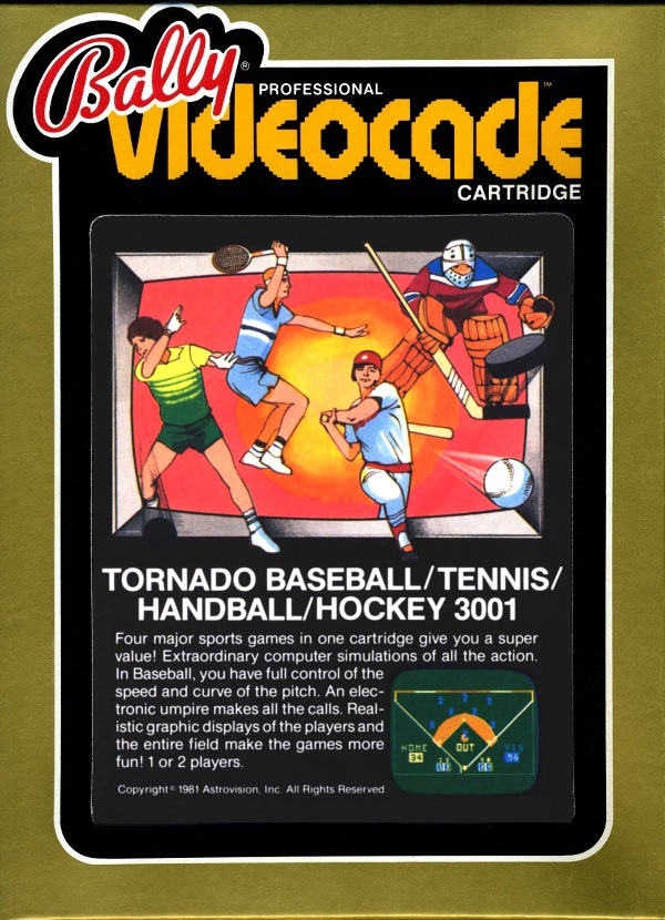 Tornado Baseball screenshot 2 for Bally Astrocade