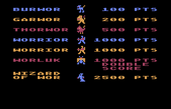 Wizard of Wor screenshot 4 for Bally Astrocade
