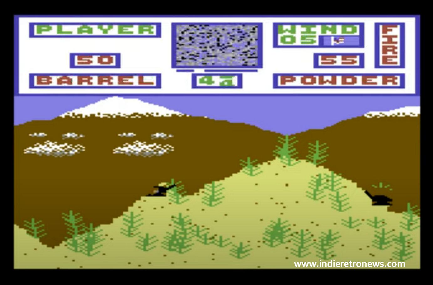 Artillery Duel title screen for Bally Astrocade