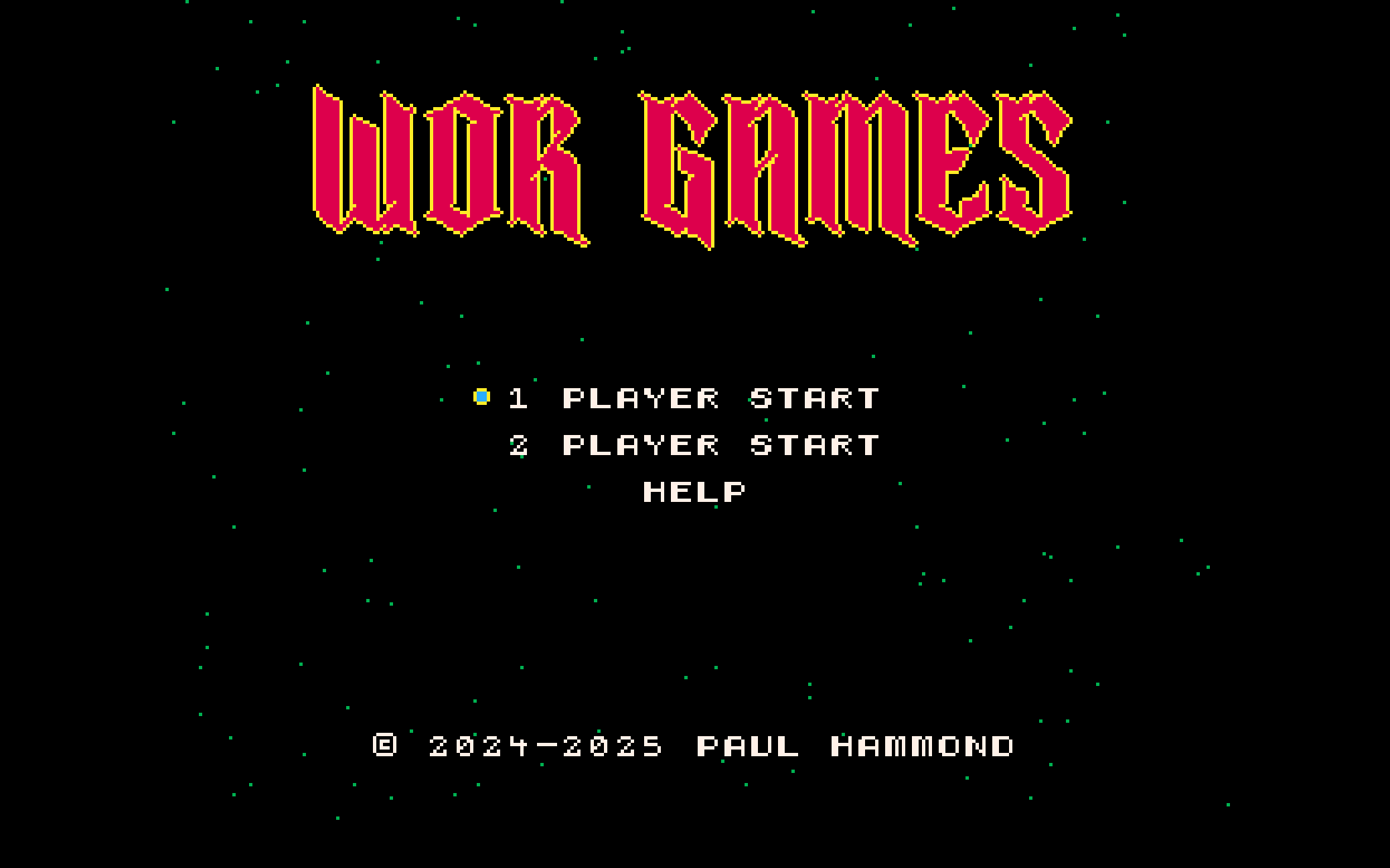 BASIC title screen for Bally Astrocade