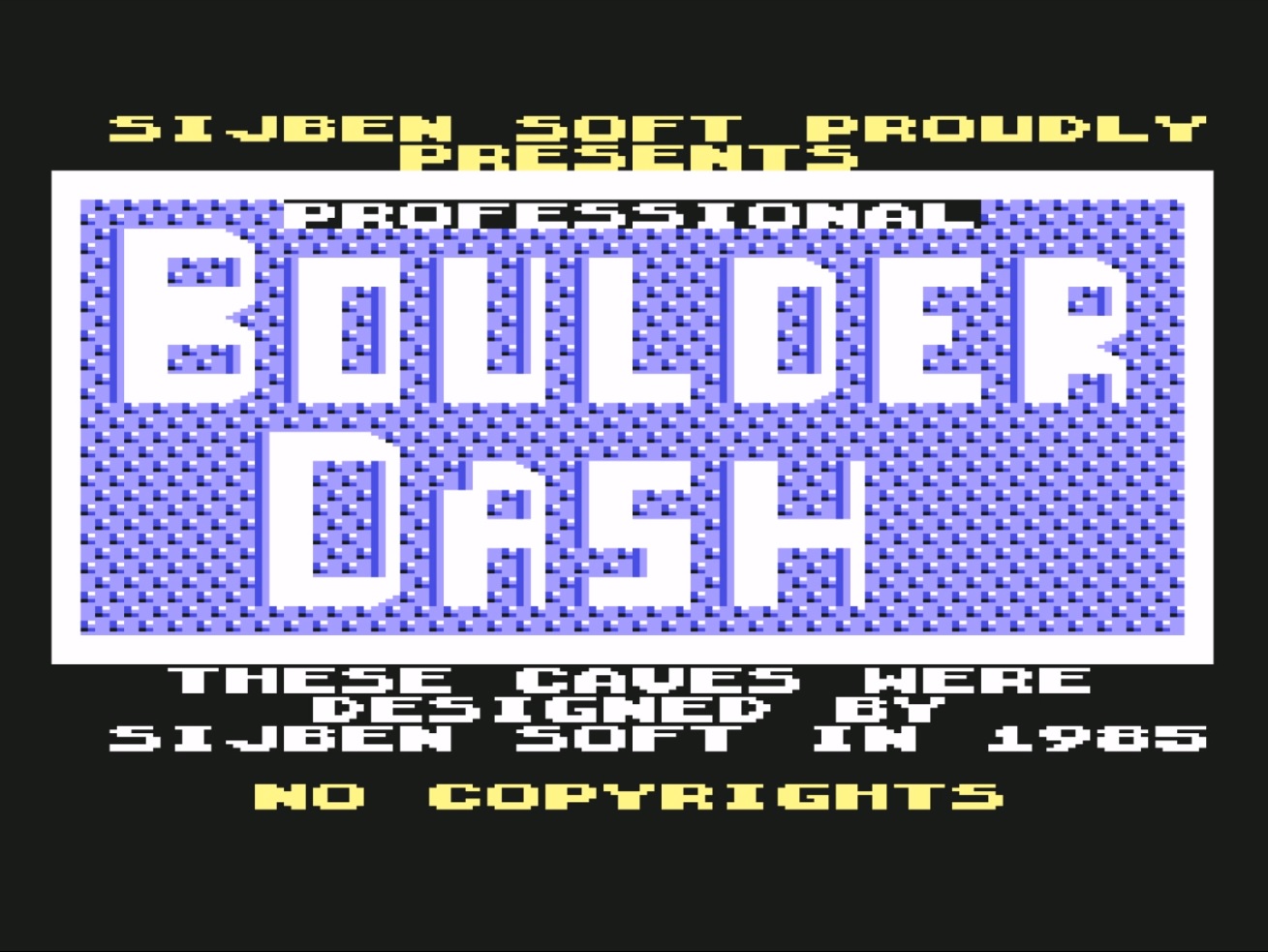 Demo title screen for Bally Astrocade