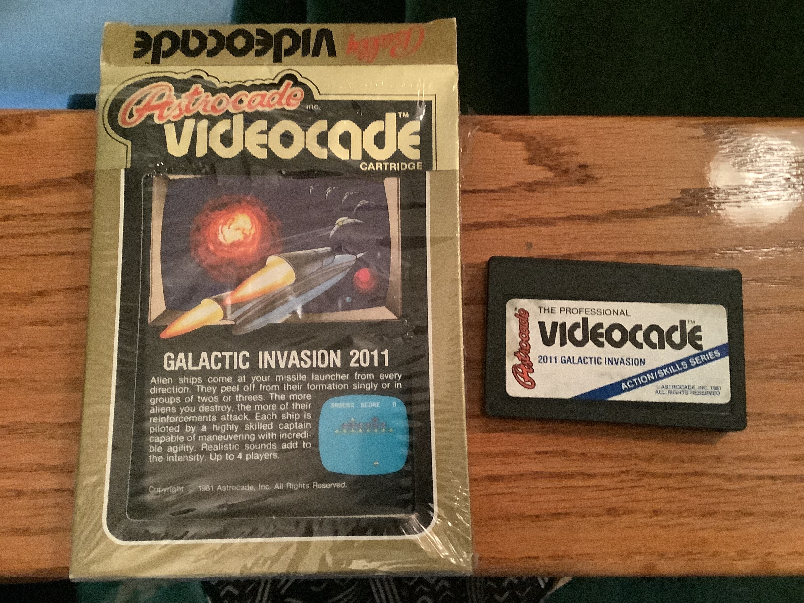 Galactic Invasion title screen for Bally Astrocade