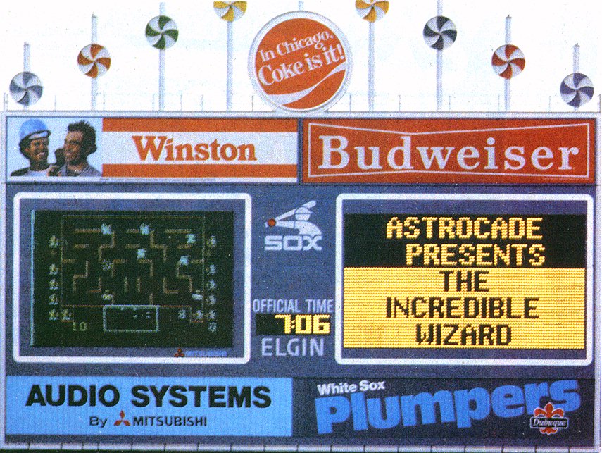 Incredible Wizard title screen for Bally Astrocade