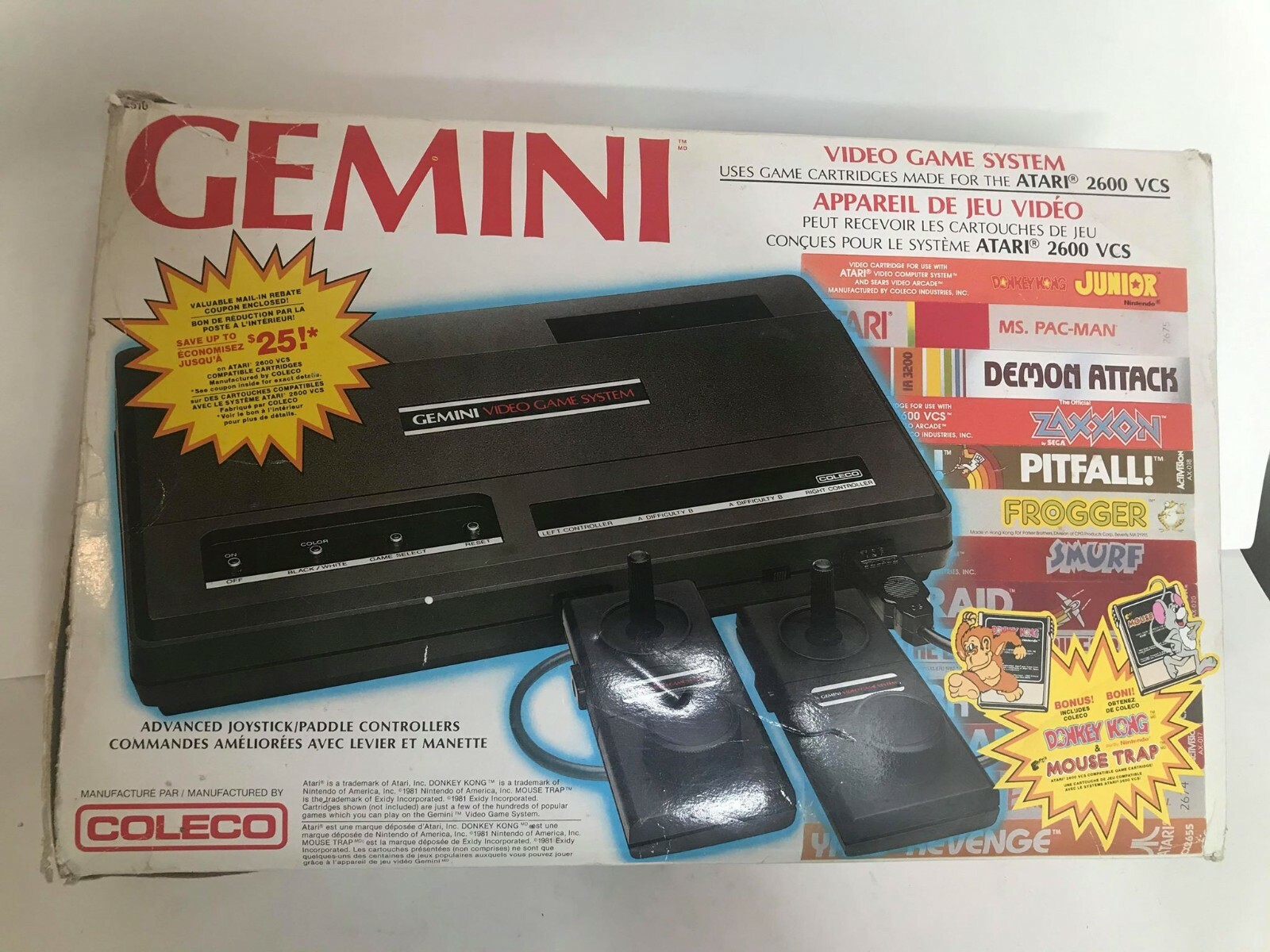 Gemini Video Game System box art for Colecovision