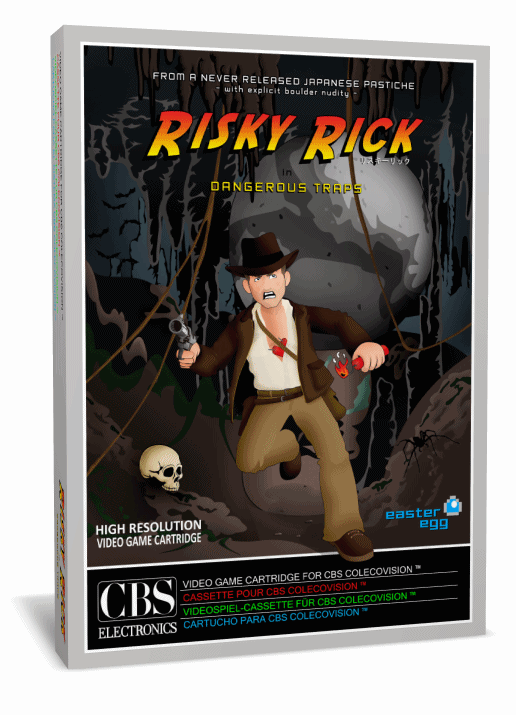 Risky Rick Dangerous Traps box art for Colecovision