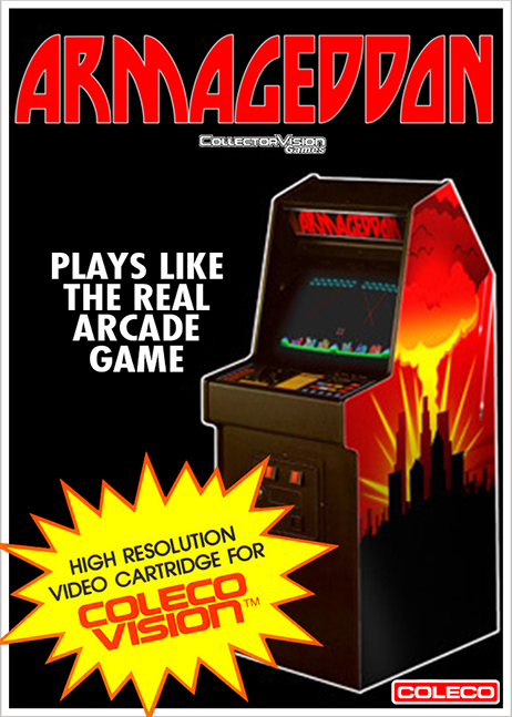 Armageddon box art for Colecovision