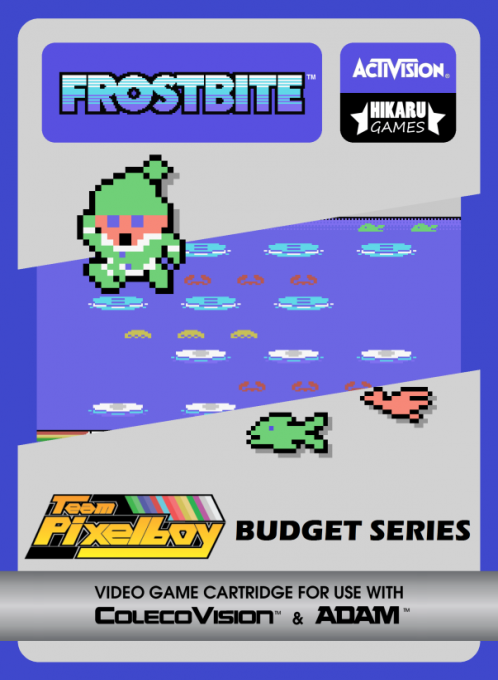 Frostbite box art for Colecovision