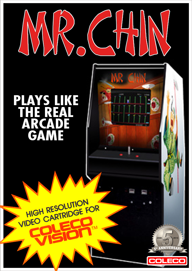 Mr. Chin box art for Colecovision